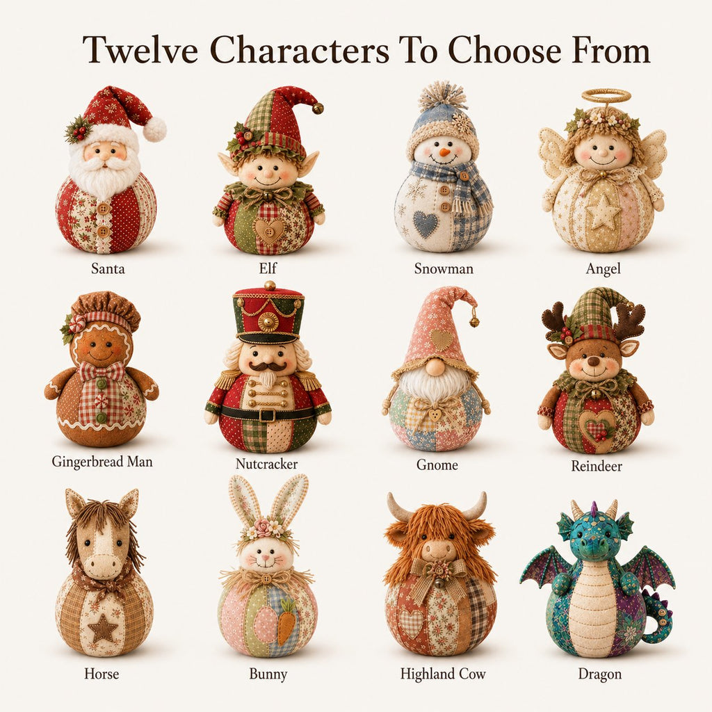 🎅Patchwork Fabric Doll DIY Kit