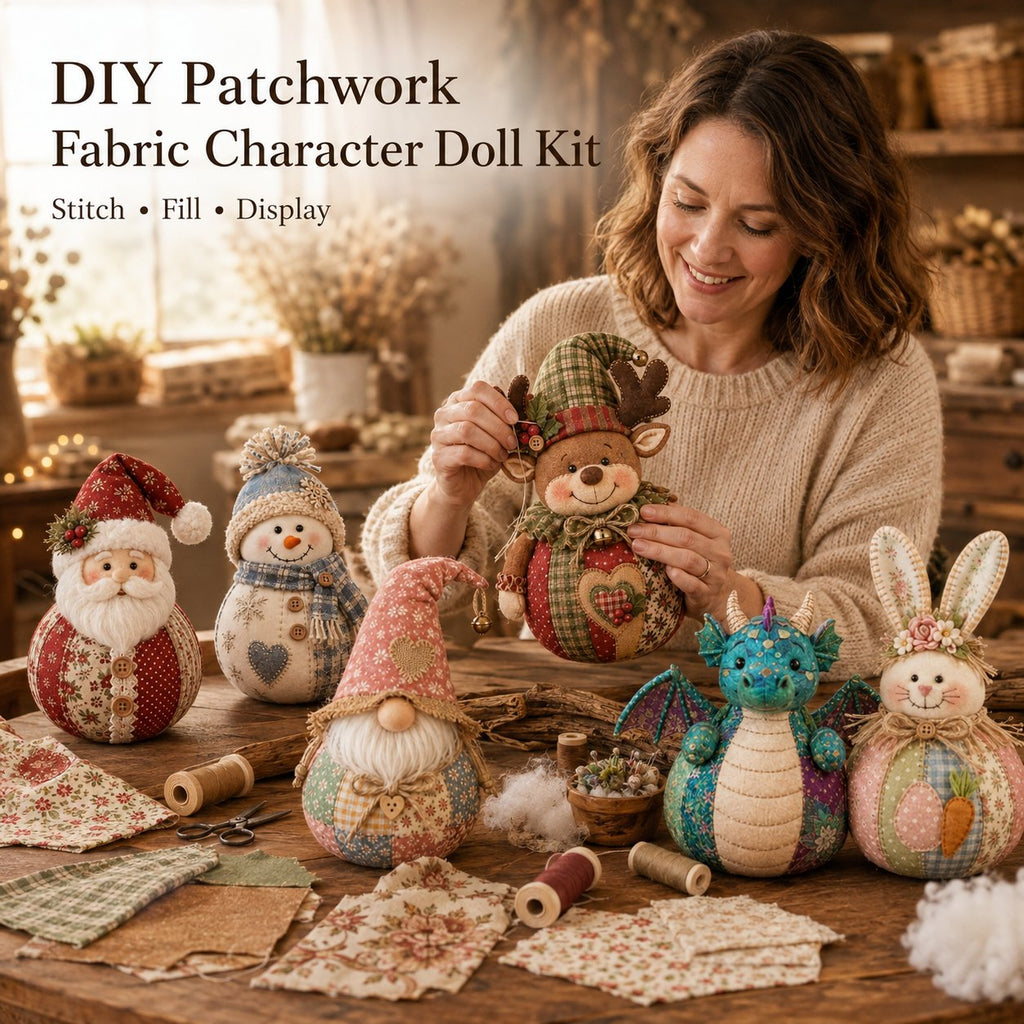🎅Patchwork Fabric Doll DIY Kit