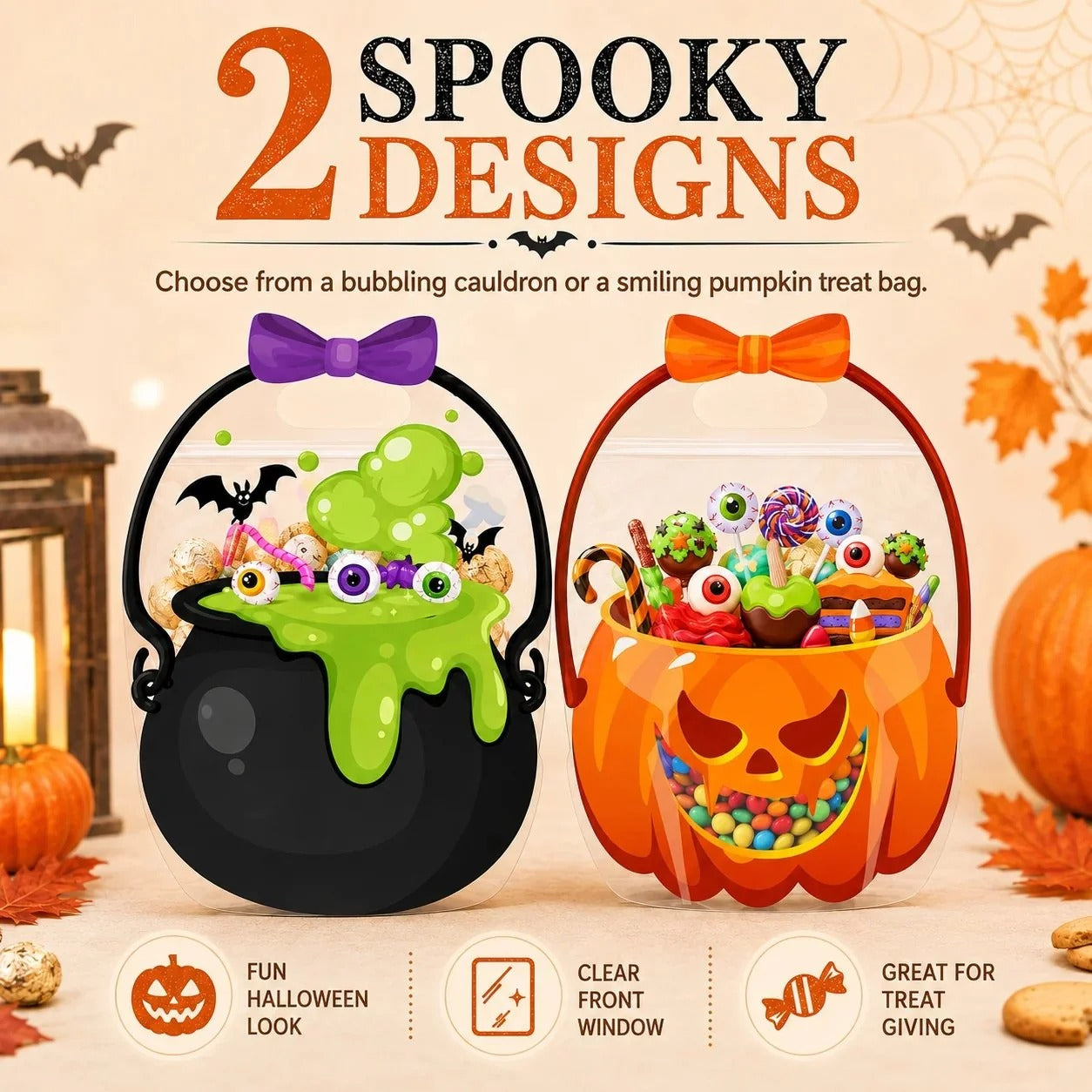🎃Plastic Halloween Goodie Bags