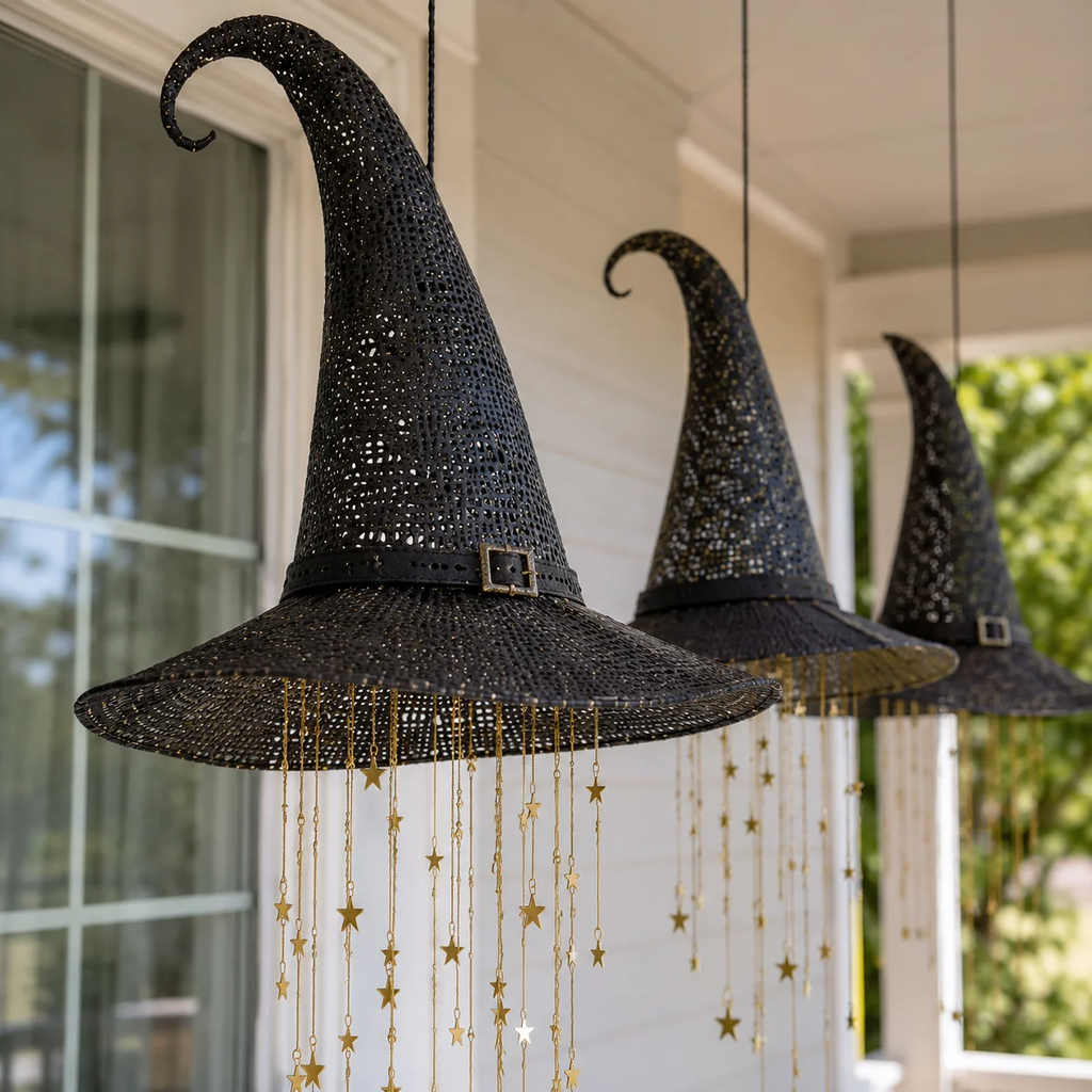 🔮Lighted Witch Hat Hanging Chime