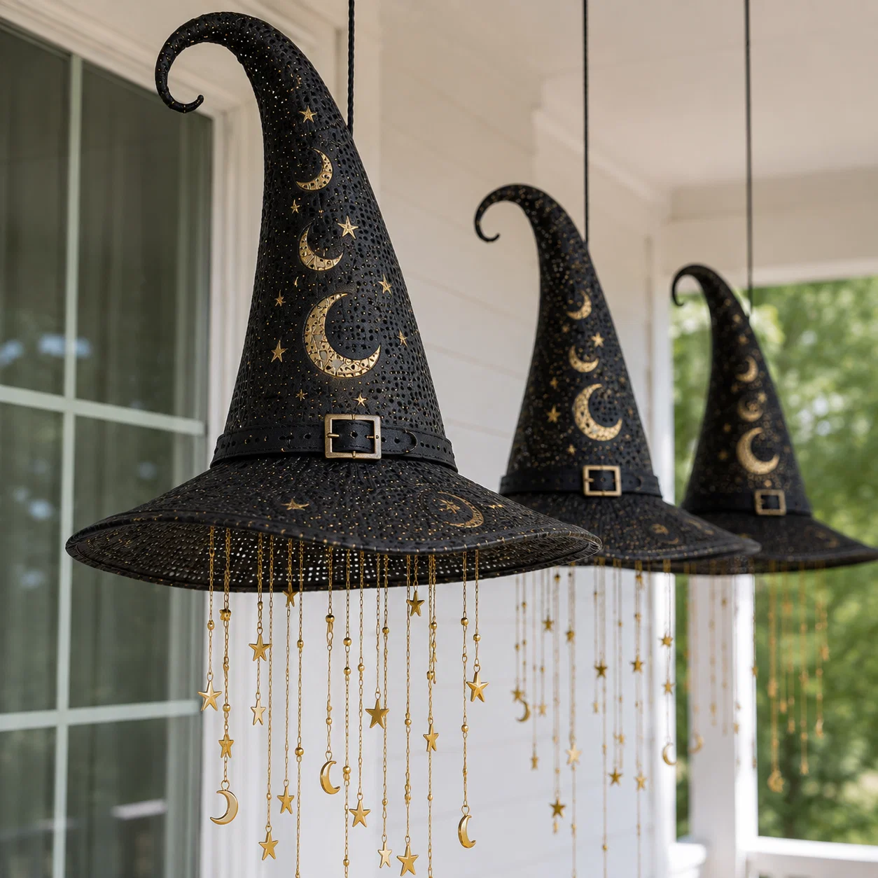🔮Lighted Witch Hat Hanging Chime