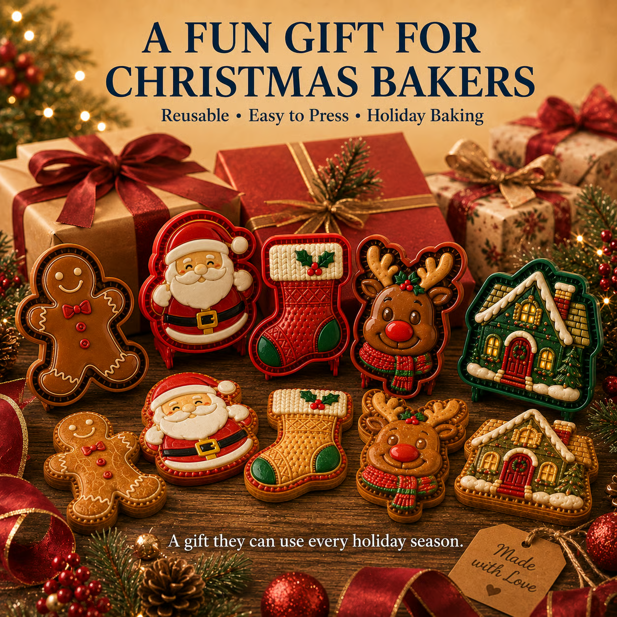 🎄16-Design Christmas Mini Pie Mold Collection