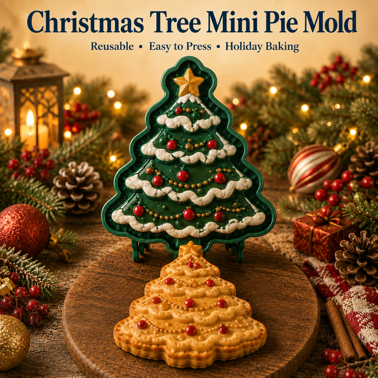 🎄16-Design Christmas Mini Pie Mold Collection