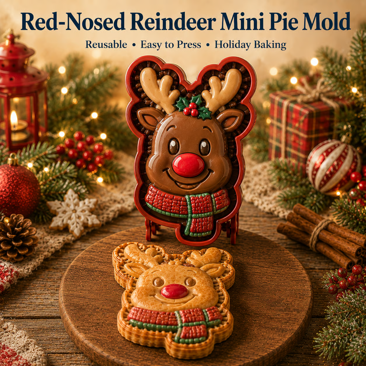 🎄16-Design Christmas Mini Pie Mold Collection