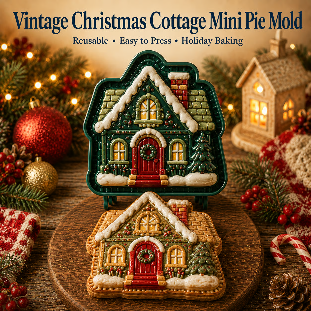 🎄16-Design Christmas Mini Pie Mold Collection