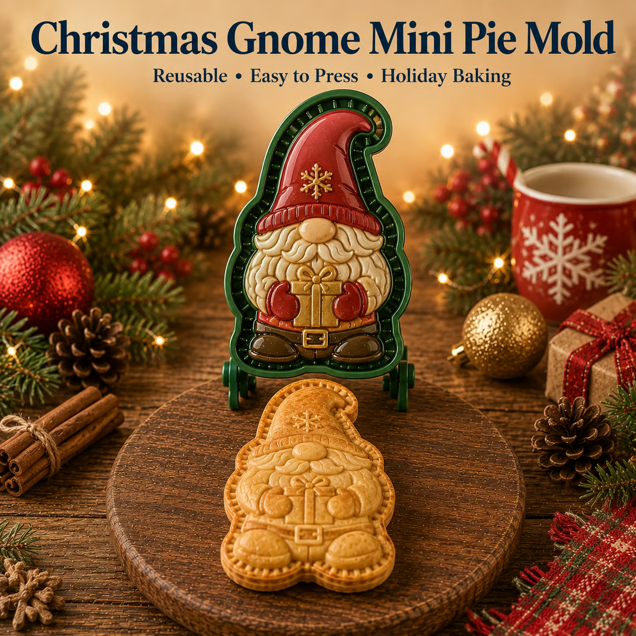 🎄16-Design Christmas Mini Pie Mold Collection