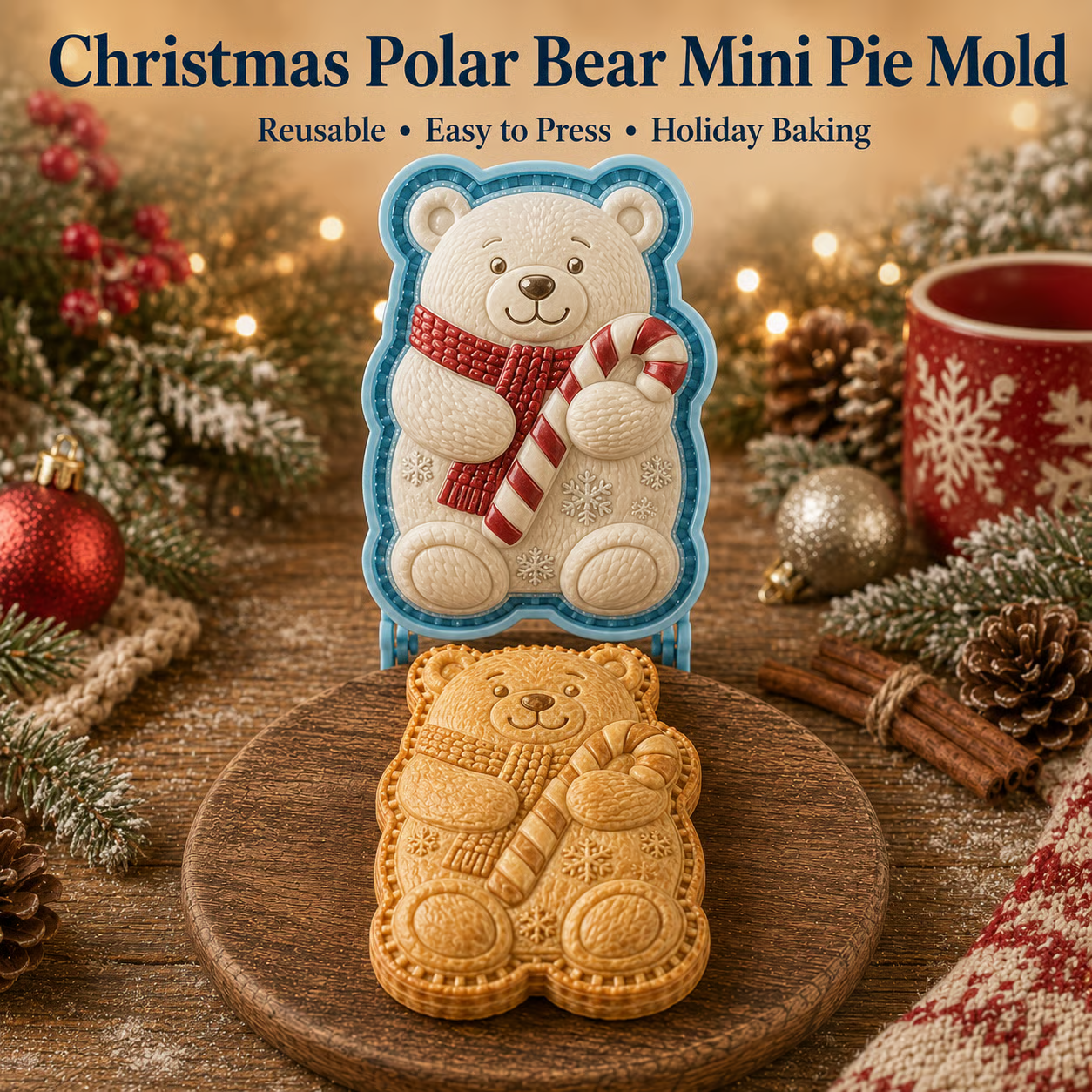 🎄16-Design Christmas Mini Pie Mold Collection