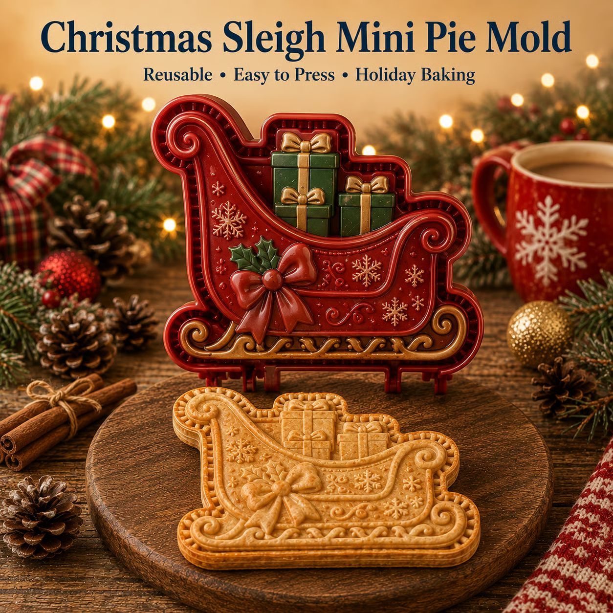 🎄16-Design Christmas Mini Pie Mold Collection