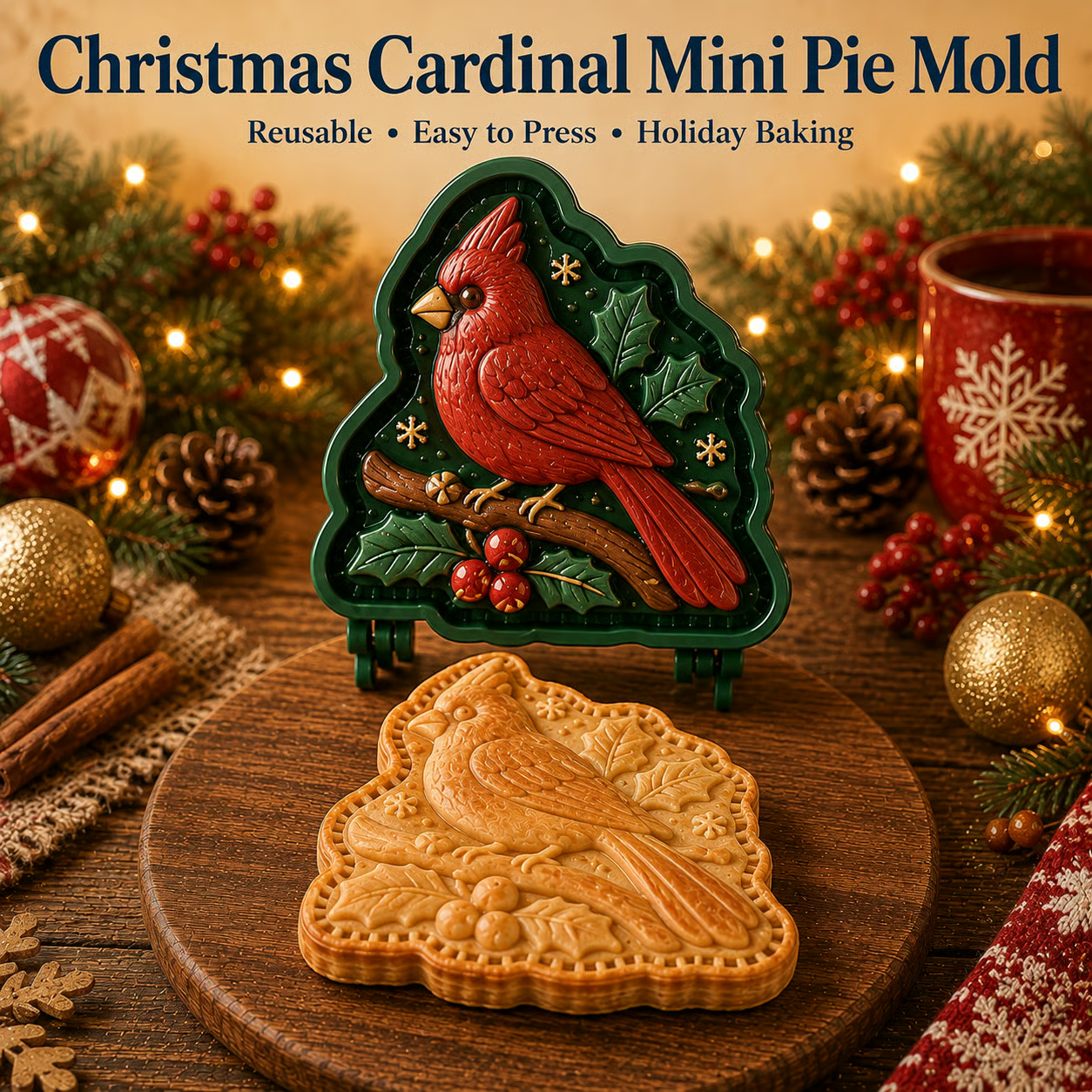 🎄16-Design Christmas Mini Pie Mold Collection